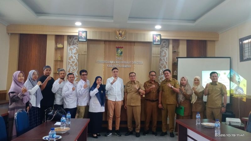 Fakultas Hukum UNRI Resmi Jalin Kerja Sama dengan Dinas PMD Kabupaten Kampar