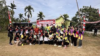 KKN Students from FISIP and FAPERTA UNRI and Sialang Rampai Youth Hold Women’s Volleyball Tournament to Ignite the Spirit of Independence