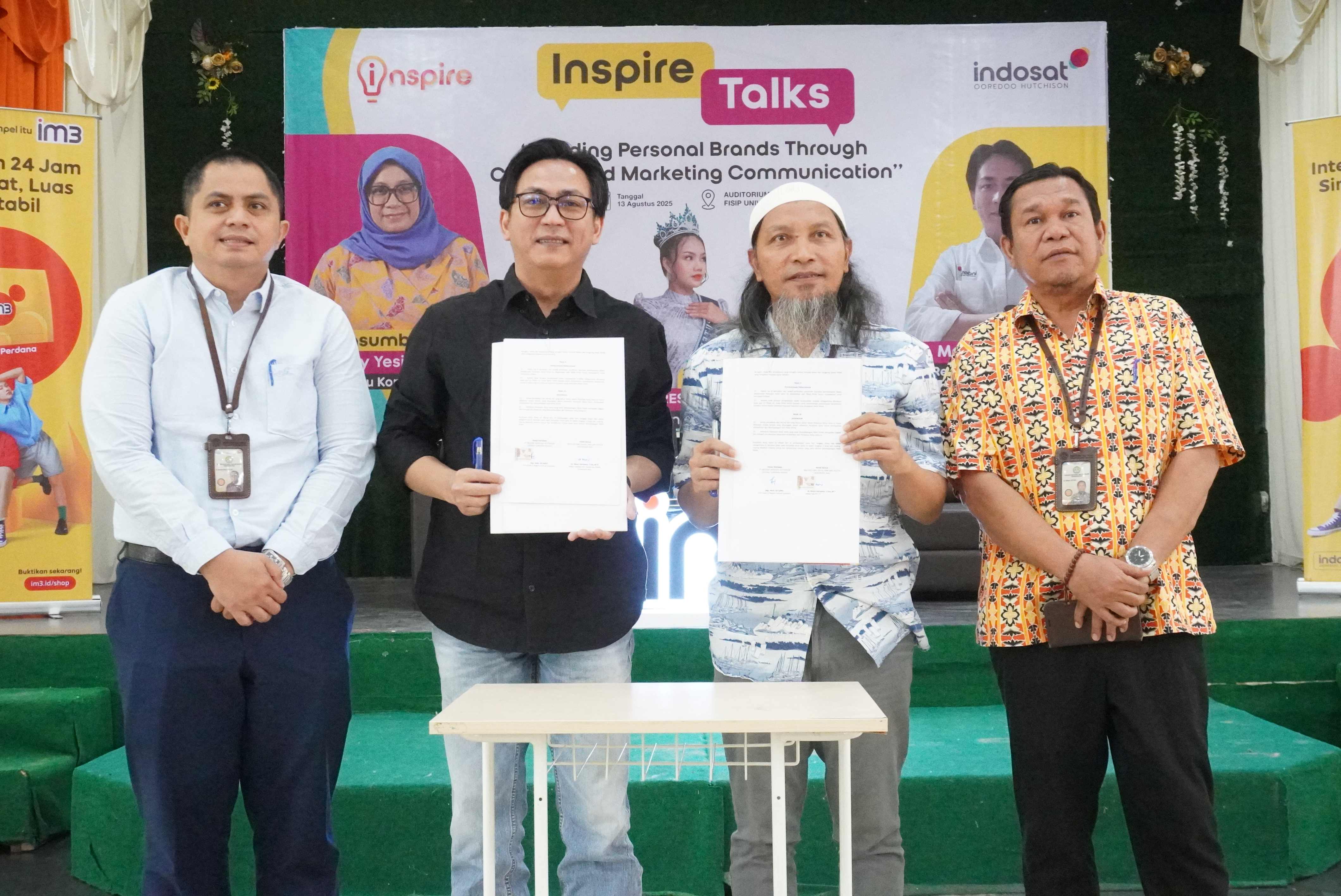Indosat Ooredoo Hutchison dan FISIP UNRI Jalin Kerja Sama Strategis, Hadirkan “Inspire Talks” Bahas Personal Branding dan Komunikasi Pemasaran