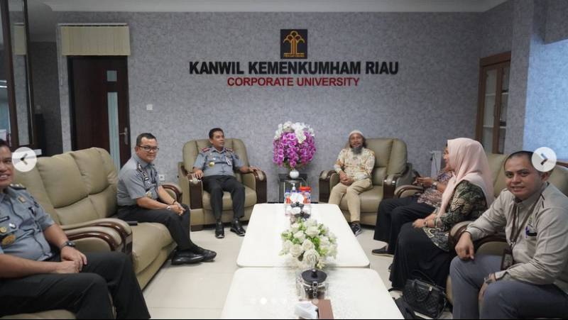 Kunjungan Kerja FISIP UNRI ke Kantor Wilayah Kementerian Hukum dan HAM Riau Memperkuat Pembangunan Zona Integritas