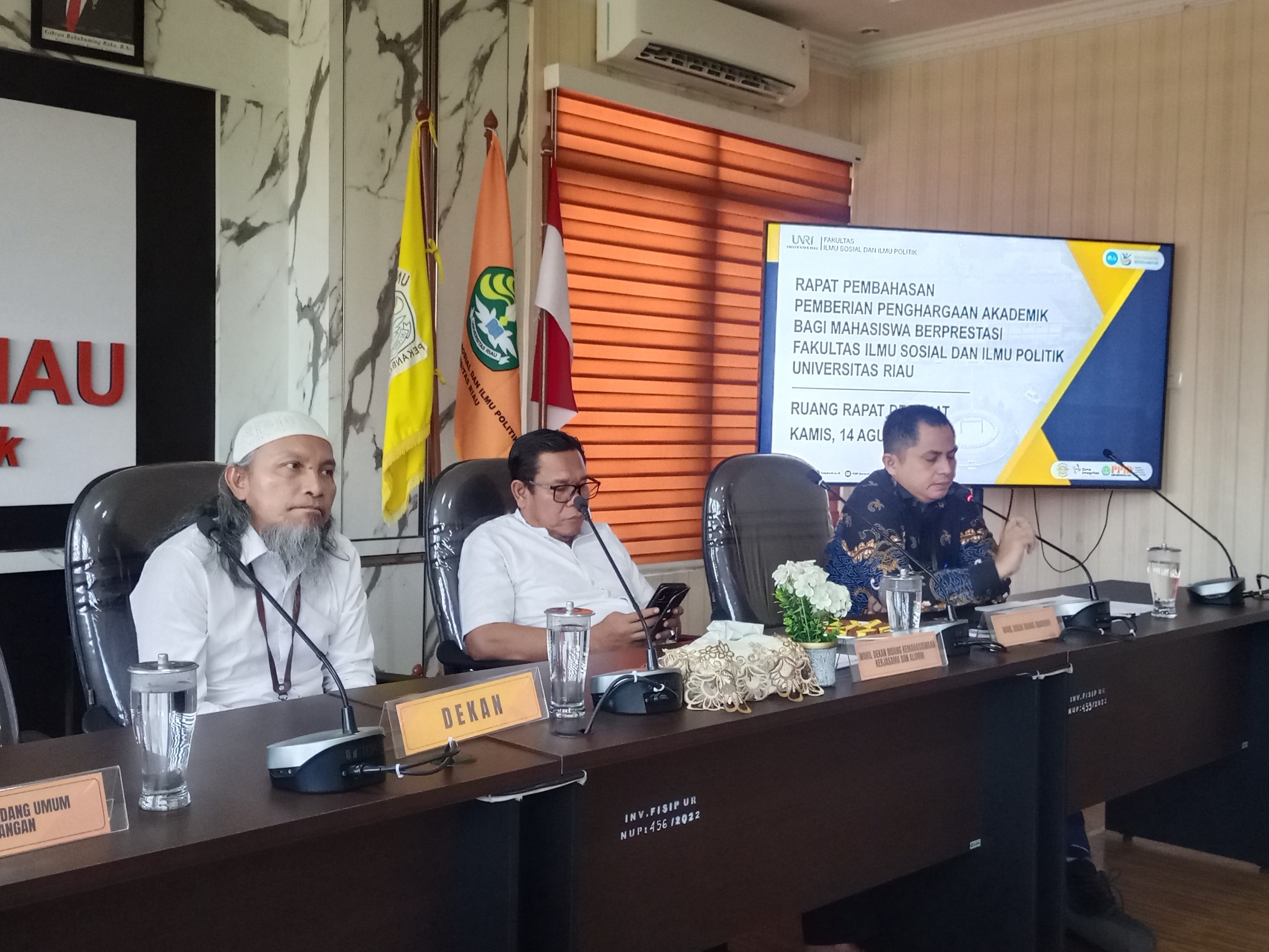 Menuju Puncak Apresiasi Mahasiswa Berprestasi, FISIP UNRI Rumuskan Mekanisme Pemberian Penghargaan