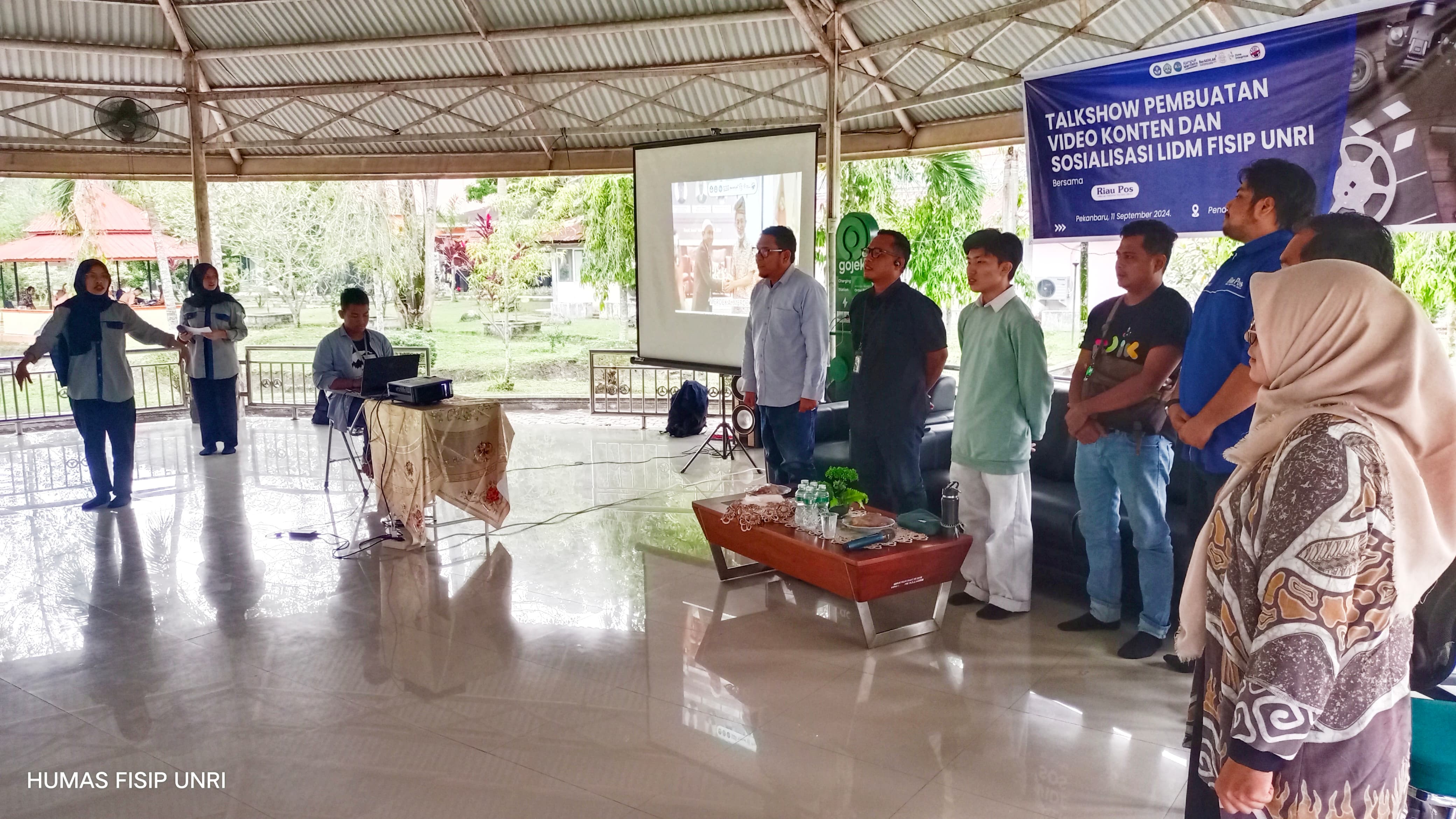 Talkshow Pembuatan Video Konten dan Sosialisasi LIDM dengan Riau Pos