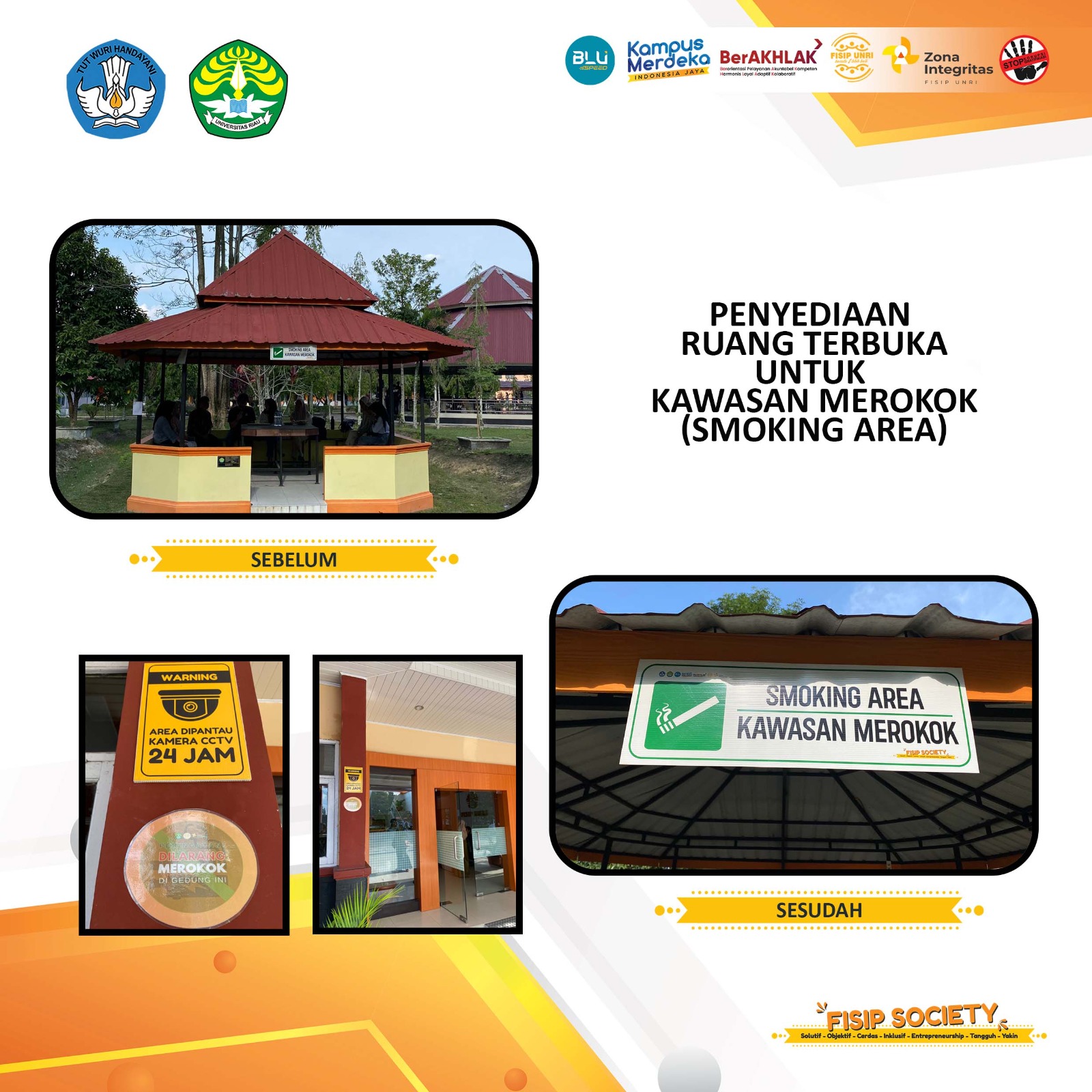 Kinerja Satu Tahun FISIP Universitas Riau dalam Pembenahan Fasilitas Kelompok Rentan dalam Mendukung Implementasi Zona Integritas