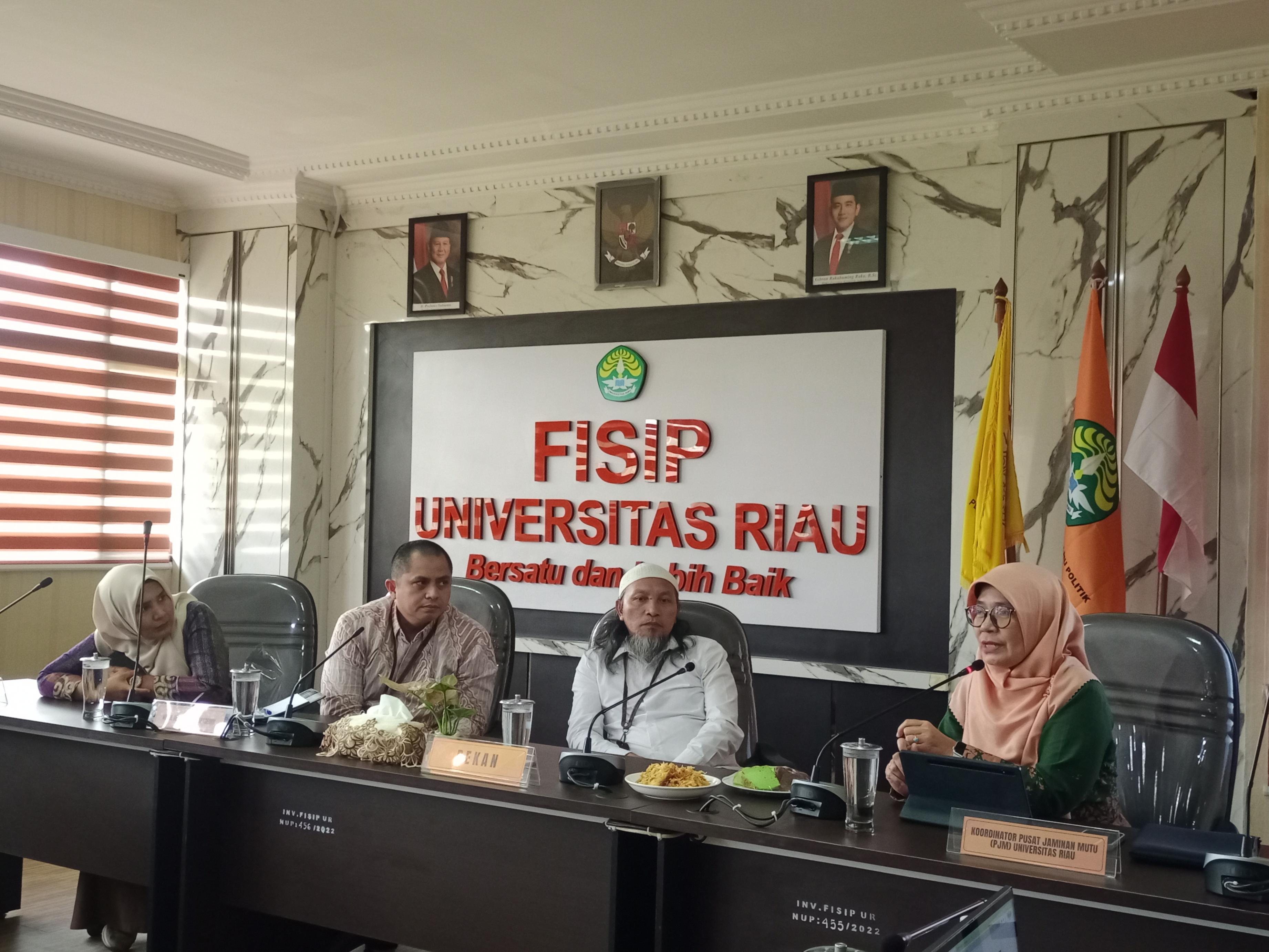 Dari Audit Menuju Aksi: FISIP UNRI Perkuat Penjaminan Mutu