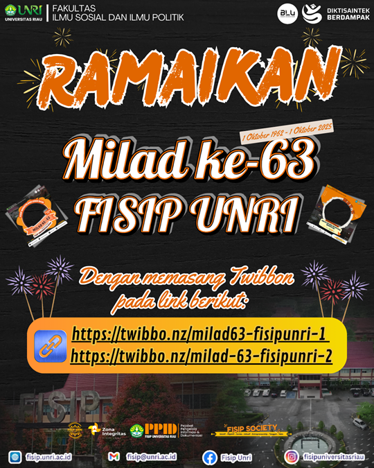 Milad ke-63 FISIP Universitas Riau