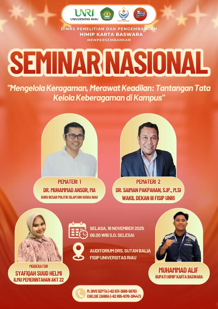 Kampus Inklusif, Akademia Berkeadilan: Gagasan Baru Mengemuka di Seminar Nasional FISIP UNRI