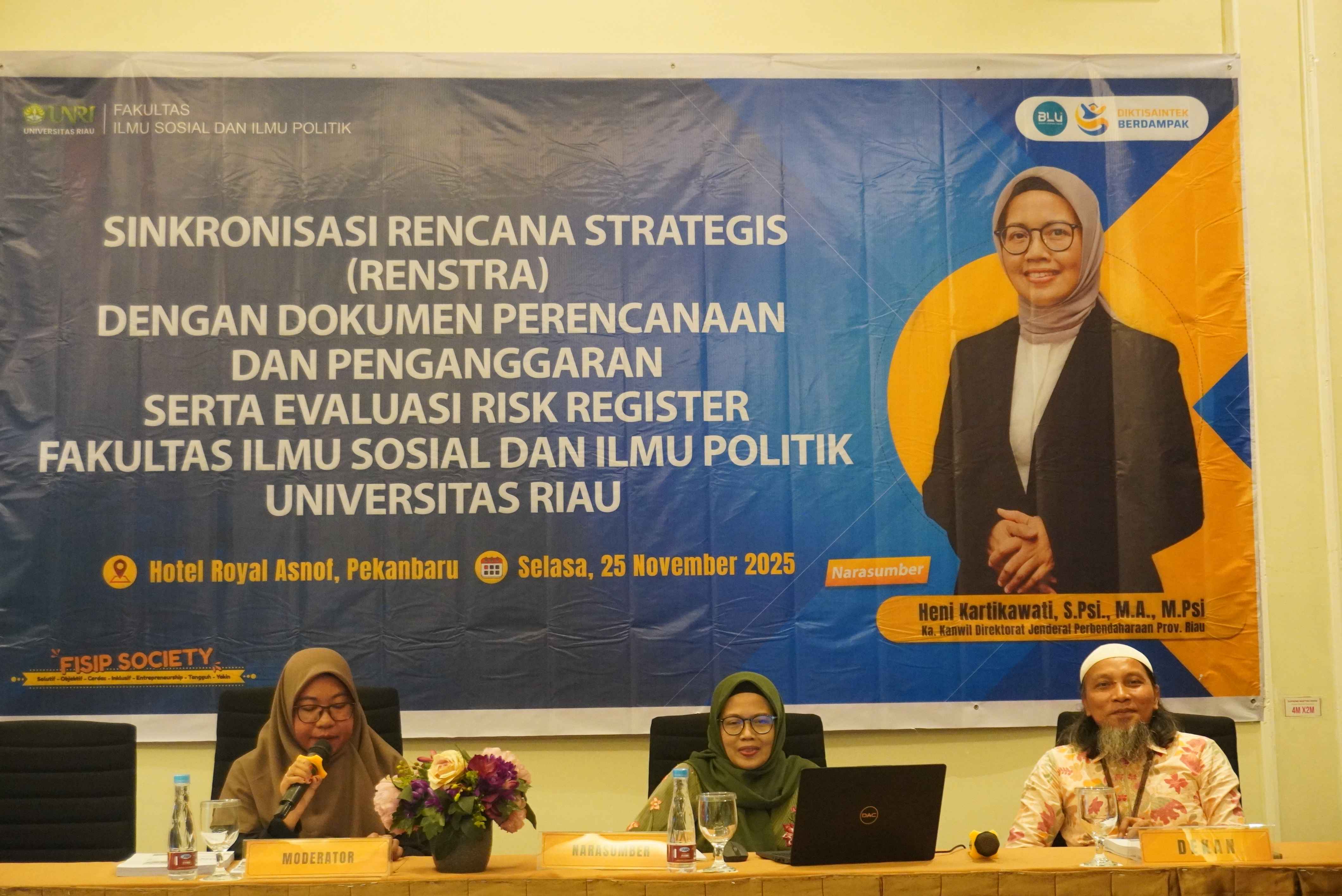 Perencanaan Makin Presisi, Risiko Terkendali: FISIP UNRI Mantapkan Sinkronisasi Renstra dan Evaluasi Risk Register 2025