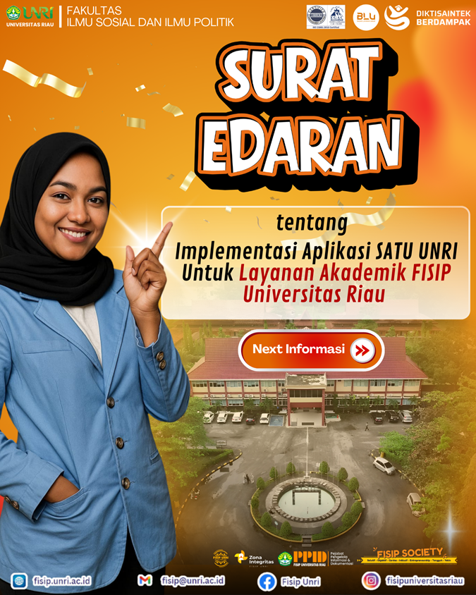Notice on FISIP Academic Services Required to Be Processed Through the SATU UNRI Application