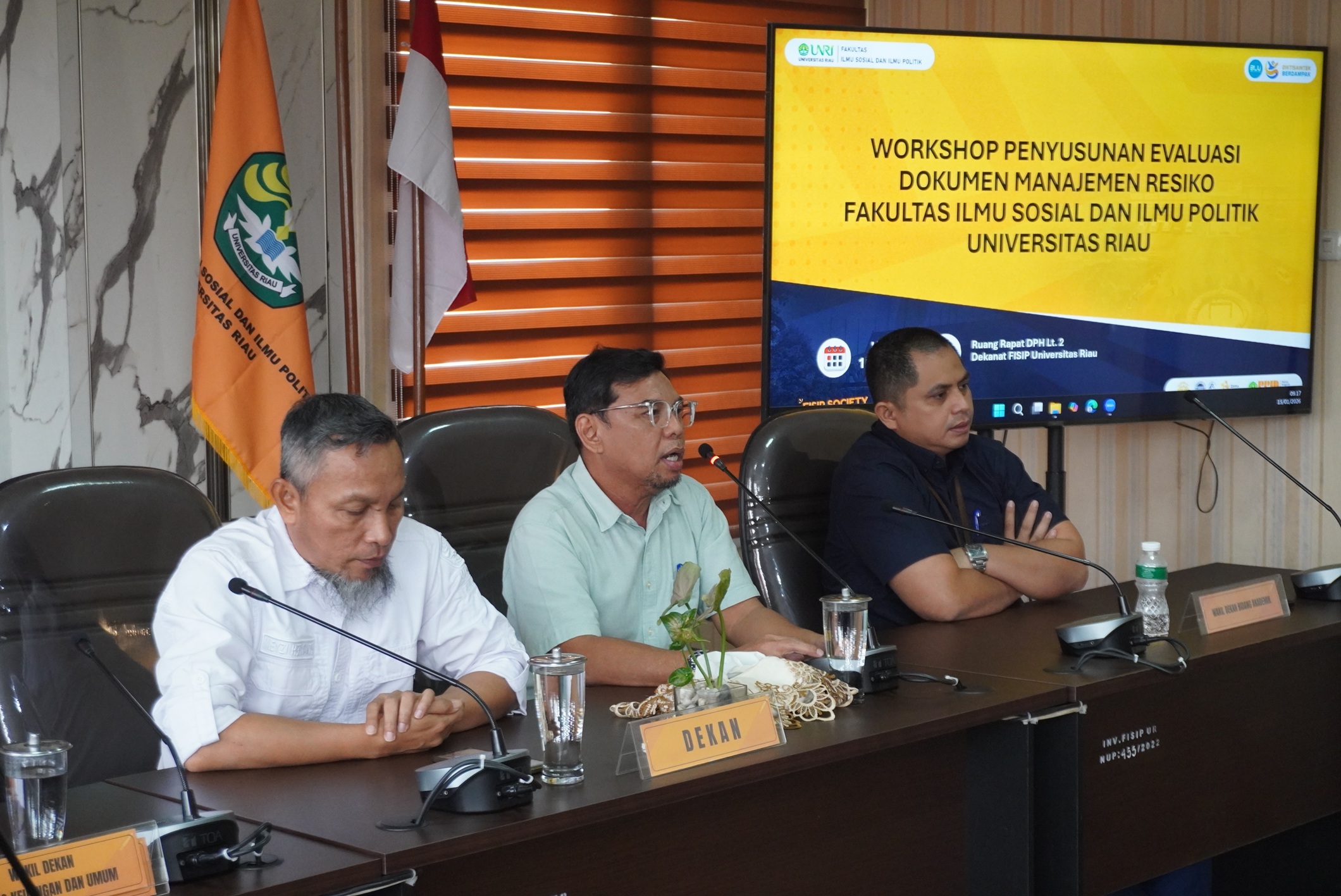 Risk Management Document Review: FISIP UNRI Holds Workshop on Risk Management Document Evaluation