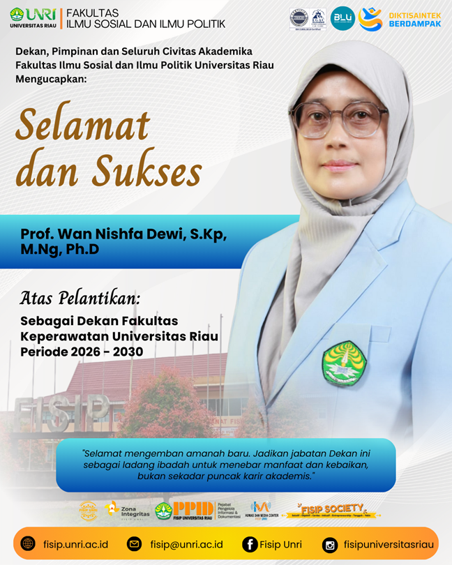 Selamat dan sukses kepada Prof. Wan Nishfa Dewi, S.Kp., M.Ng., Ph.D