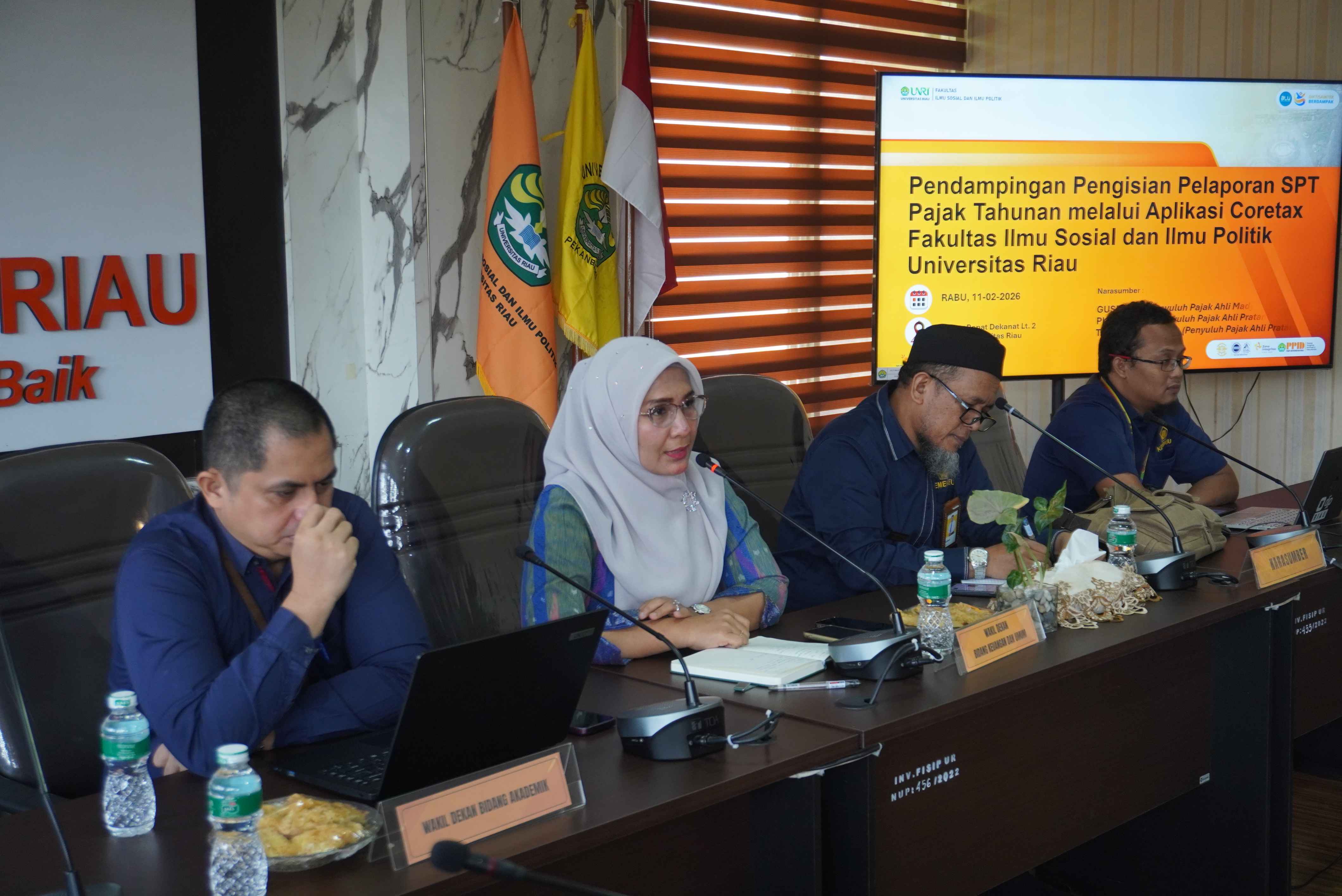 Gandeng Tax Center UNRI, FISIP UNRI Adakan Klinik SPT Tahunan Berbasis Coretax