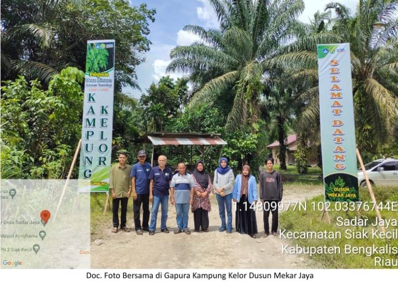Program Desa Binaan, Tim Pengabdian Sosiologi UNRI Gagas Dusun Mekar Jaya sebagai Kampung Kelor Kabupaten Bengkalis
