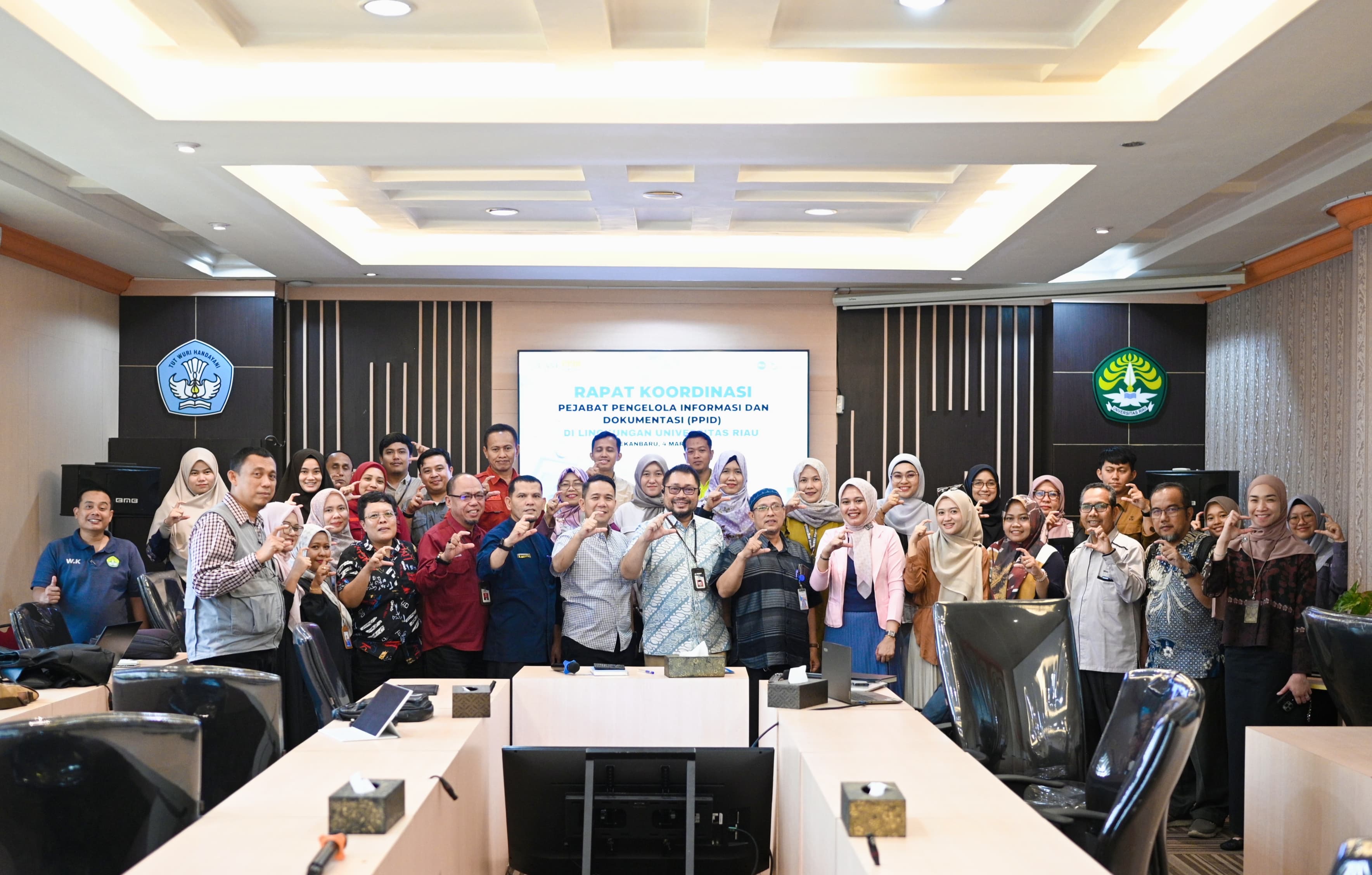 Ikuti Rakor PPID UNRI, PPID FISIP Dukung Layanan Informasi Publik Lebih Mudah Diakses