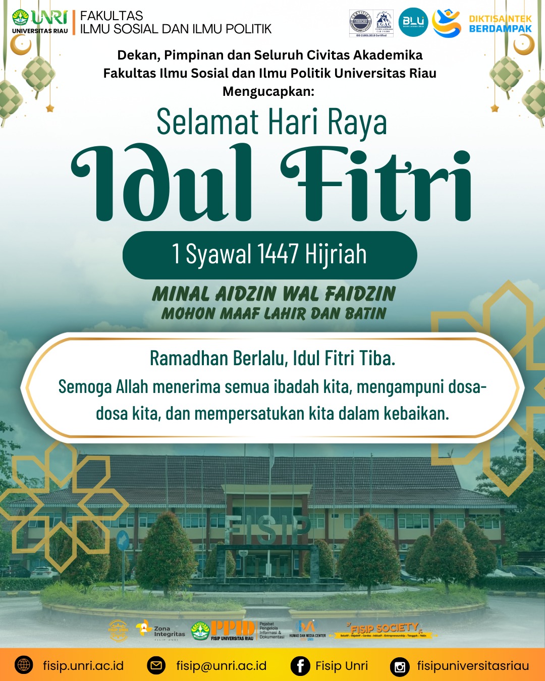 Selamat Hari Raya Idul Fitri 1447 Hijriah