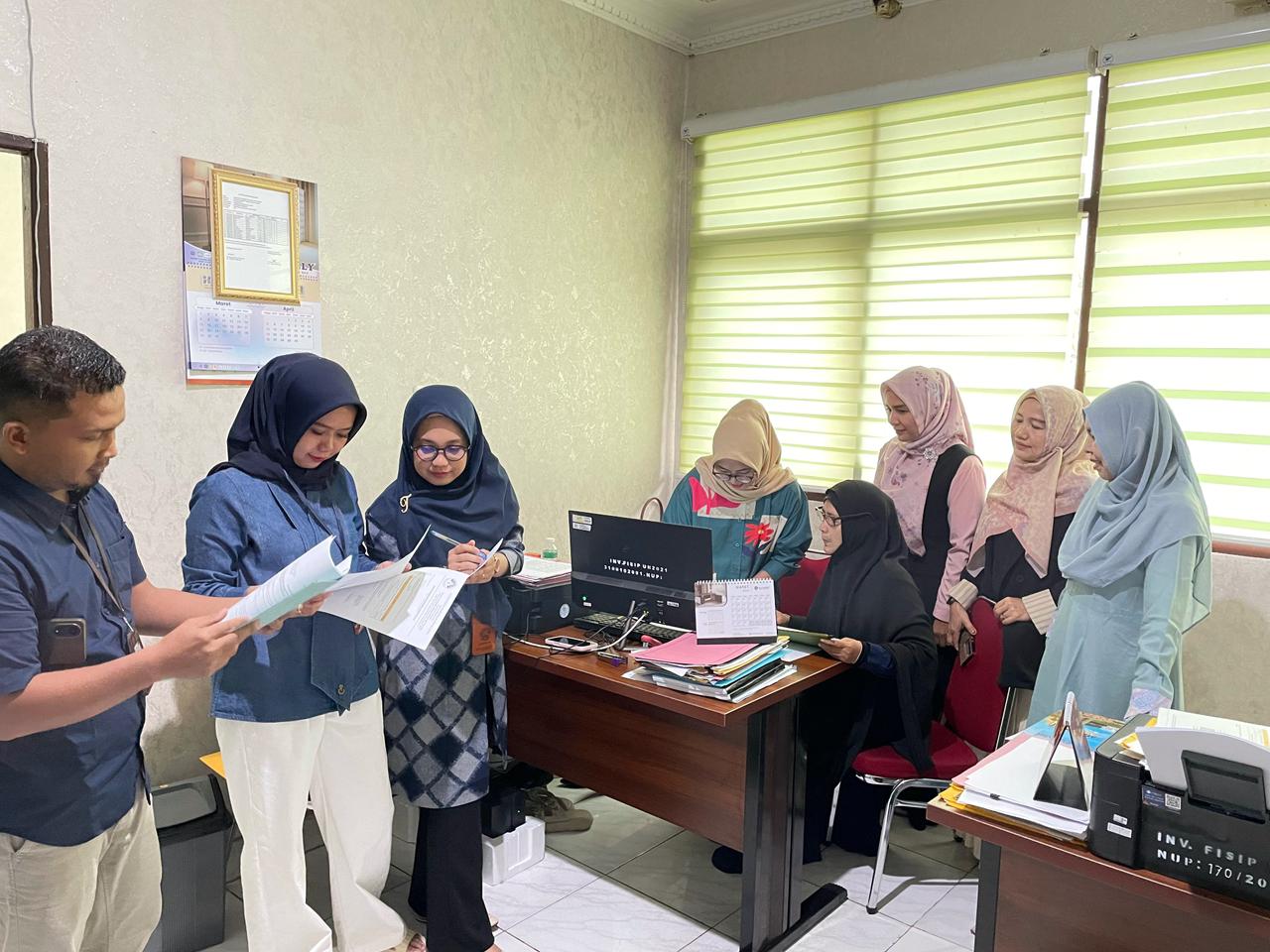 Realizing Professional Governance, FISIP UNRI Conducts First Quarter Archival Assistance