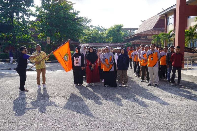 Semangat Sehat dan Harmoni, Jalan Sehat FISIP UNRI Perkuat Kebersamaan Sivitas Akademika