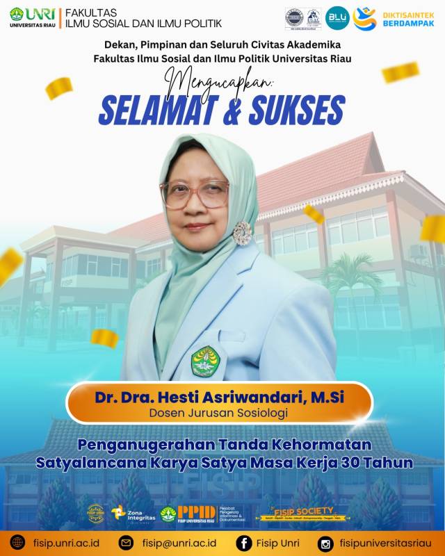 Selamat & Sukses Penerima Penghargaan Tanda Kehormatan Satyalancana Karya Satya Masa Kerja 10, 20 dan 30 Tahun