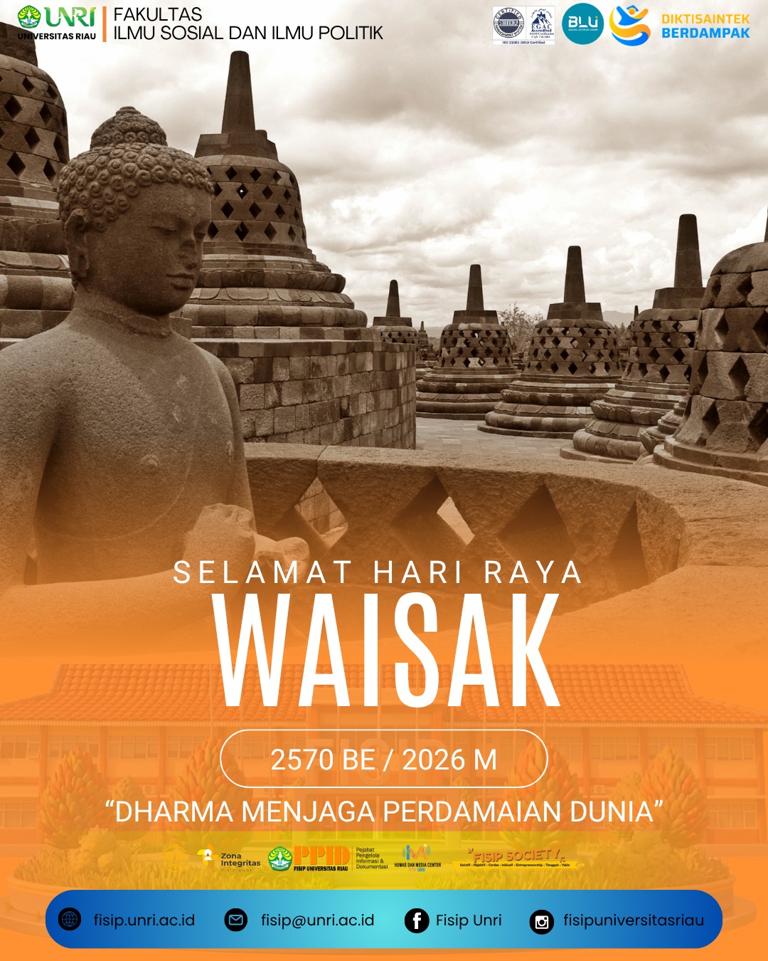 Selamat Hari Raya Waisak 2570 BE / 2026 M