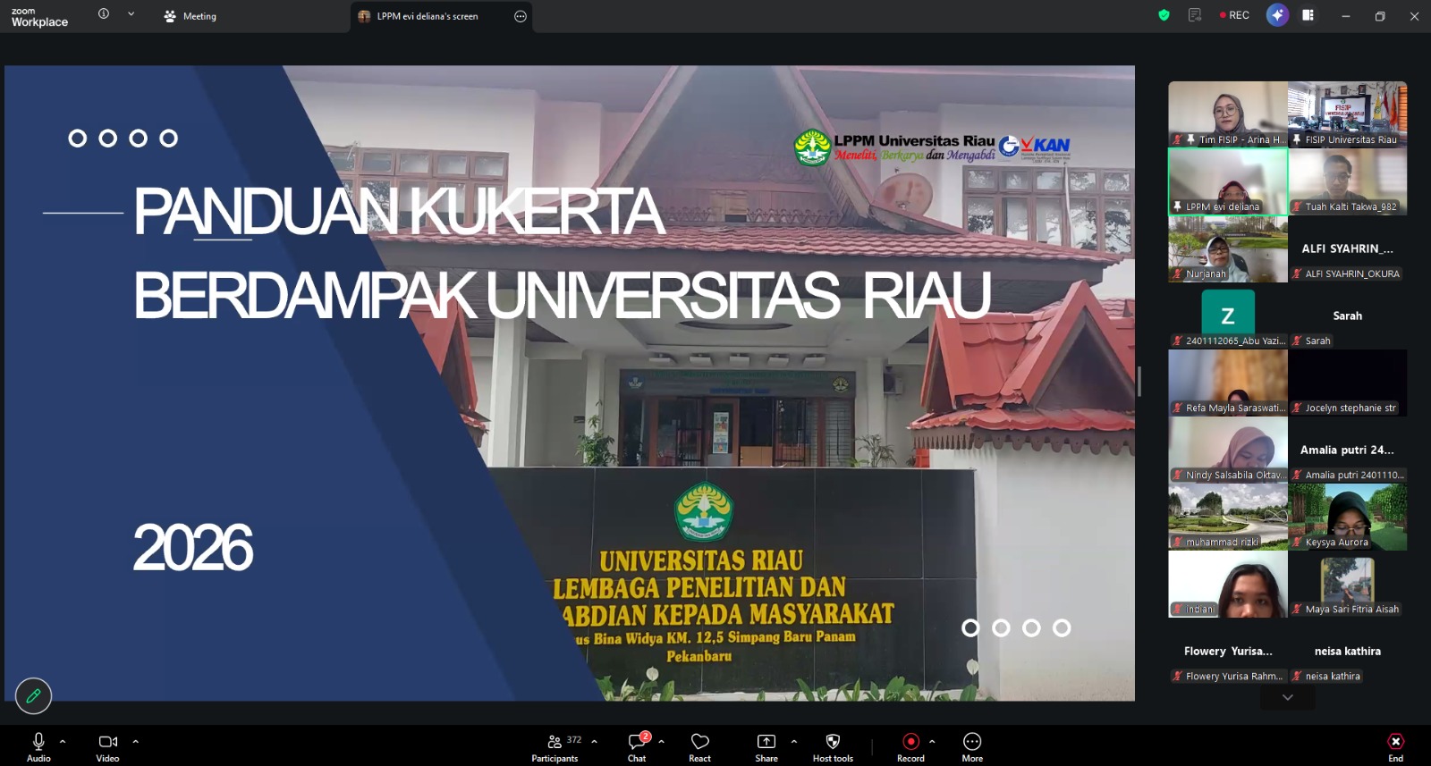 Melalui Pembekalan, FISIP UNRI Matangkan Kesiapan Peserta Program “FISIP Berdampak untuk Negeri” Tahun 2026