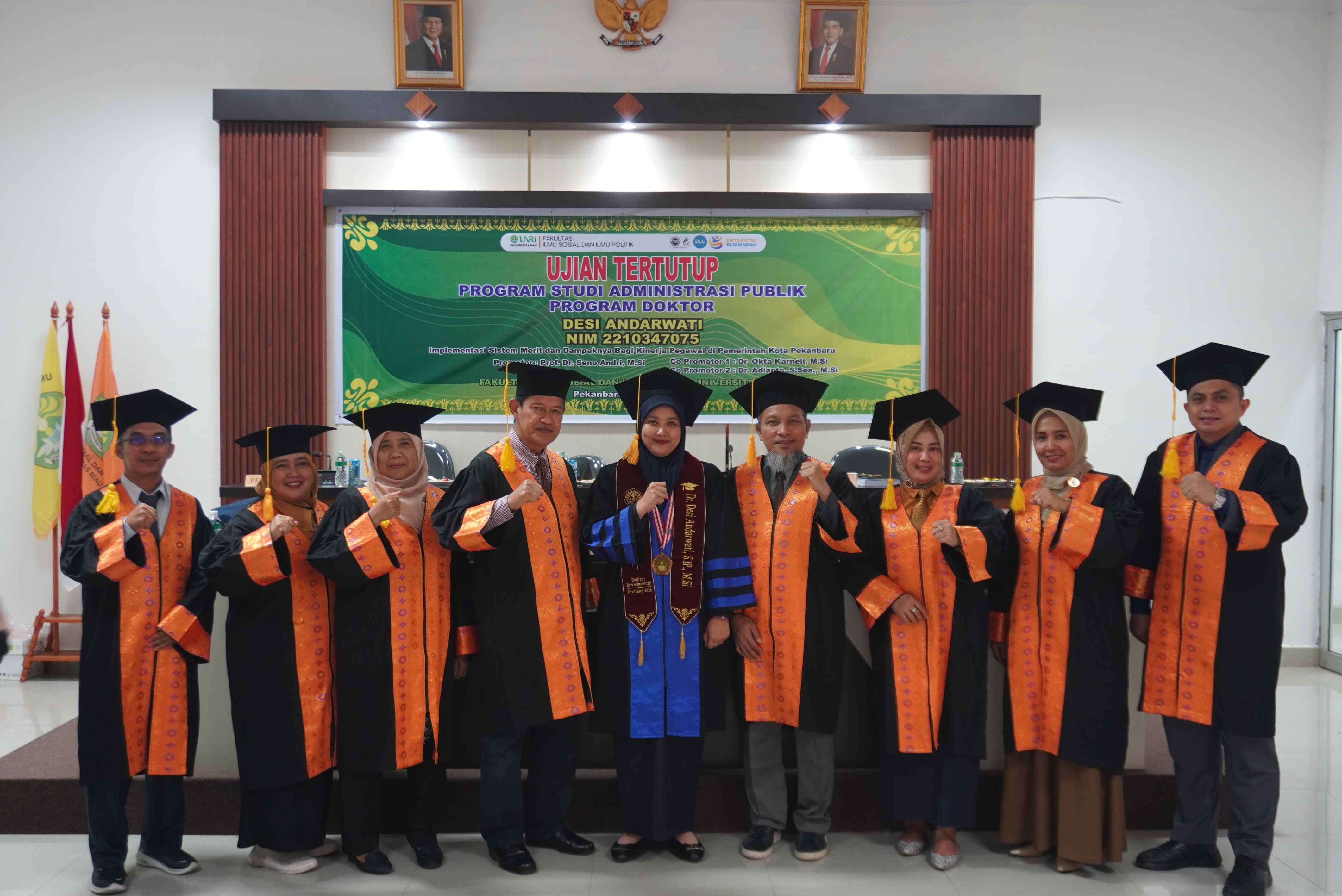 FISIP UNRI Kembali Cetak Doktor ke-12, Desi Andarwati Tempuh Ujian Verifikasi Publikasi Scopus Q2