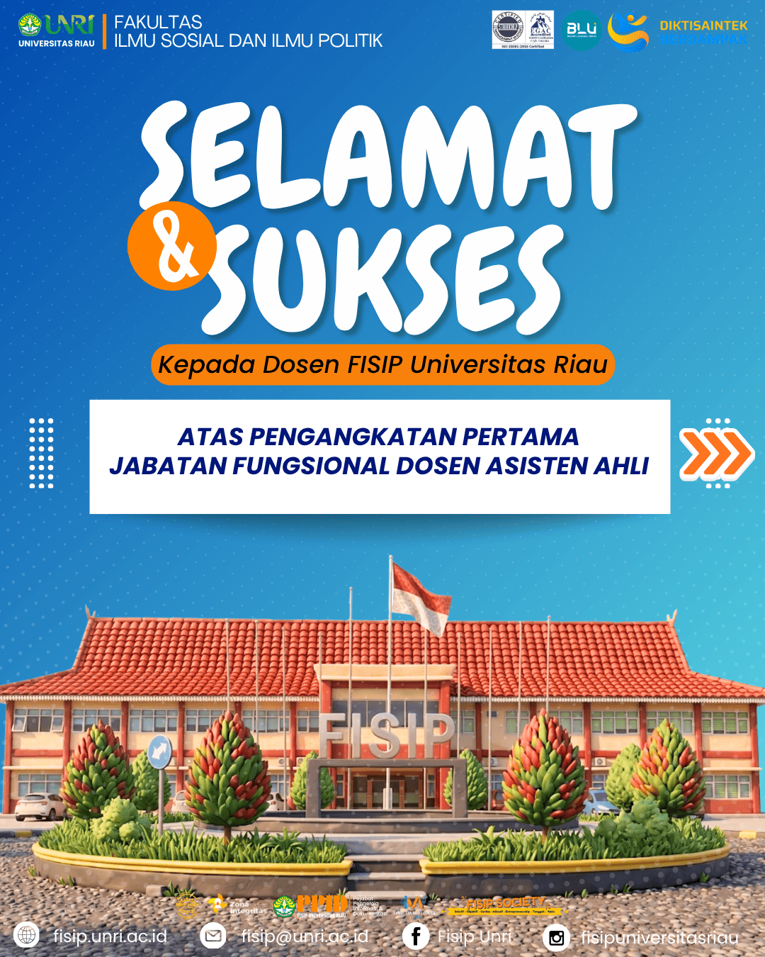 Selamat dan Sukses atas 11 Dosen FISIP dalam Pengangkatan Pertama Jabatan Fungsional Dosen Asisten Ahli