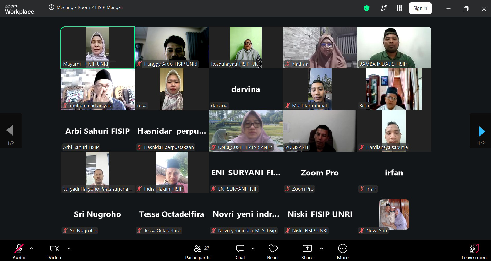 Tebarkan Nilai Spiritual dan Kebersamaan, FISIP Mengaji Jadi Ruang Spiritual dan Silaturahmi Sivitas Akademika