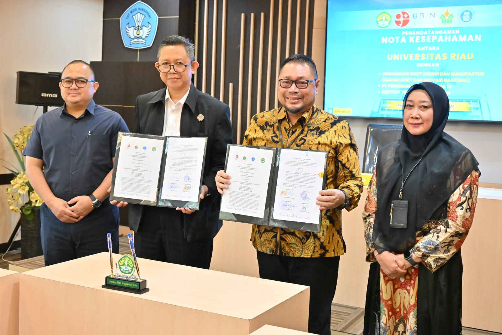 Satukan Kekuatan Riset dan Industri, UNRI–BRIN–ITB–PTPN IV Akselerasi Inovasi Sawit Berkelanjutan
