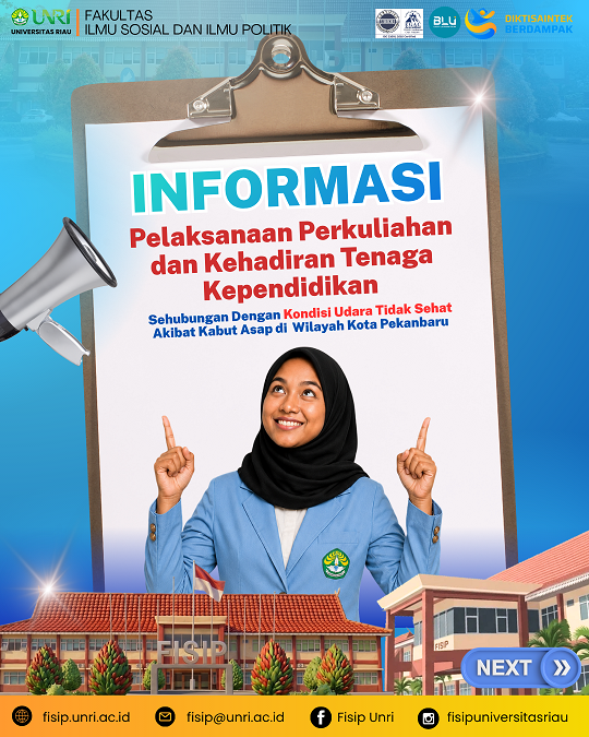 Penyesuaian Perkuliahan Sehubungan dengan Kondisi Udara Tidak Sehat Akibat Kabut Asap di Pekanbaru