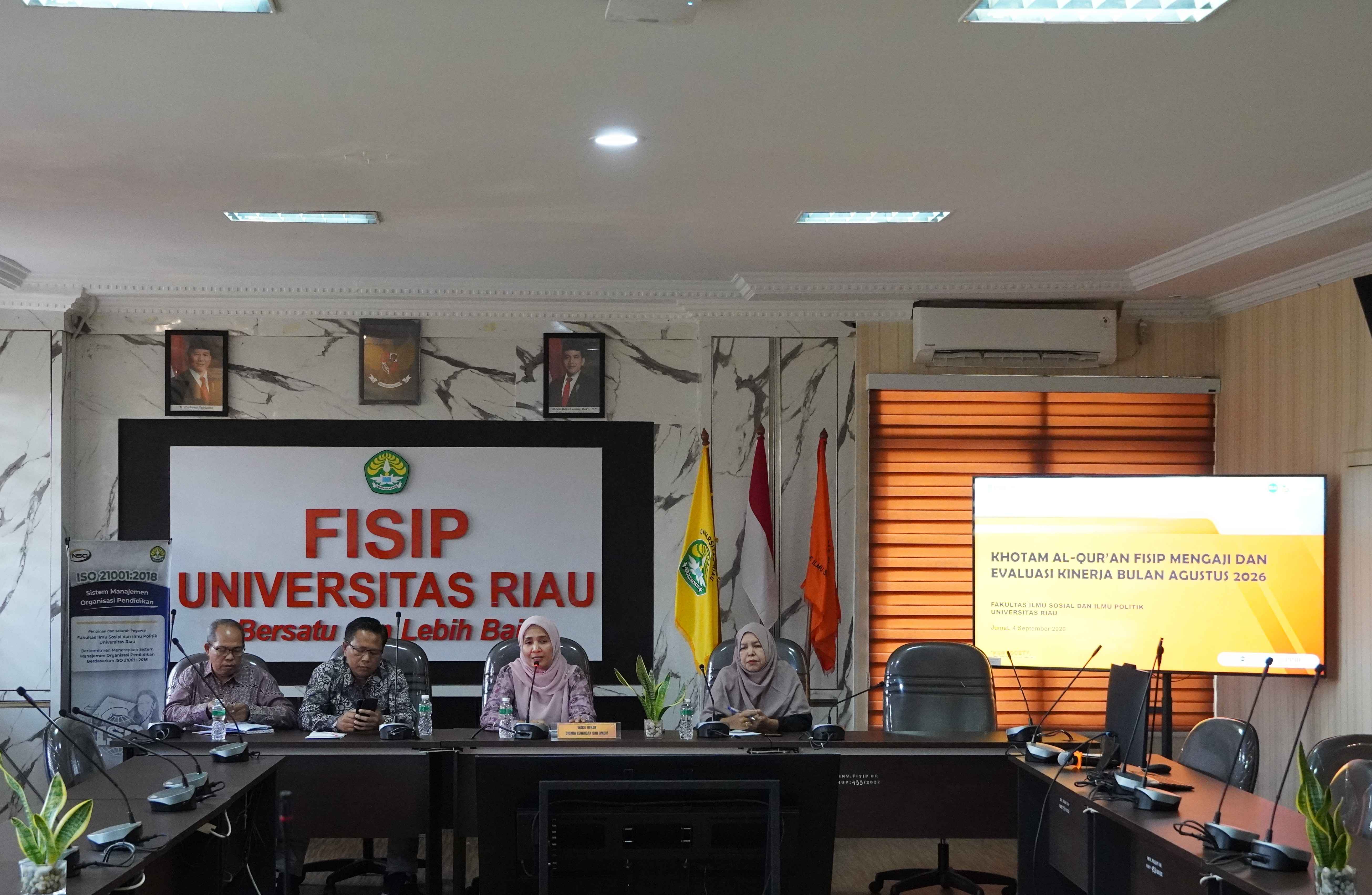Penguatan Spiritual hingga Evaluasi Kinerja, FISIP UNRI Tingkatkan Tata Kelola Pelayanan
