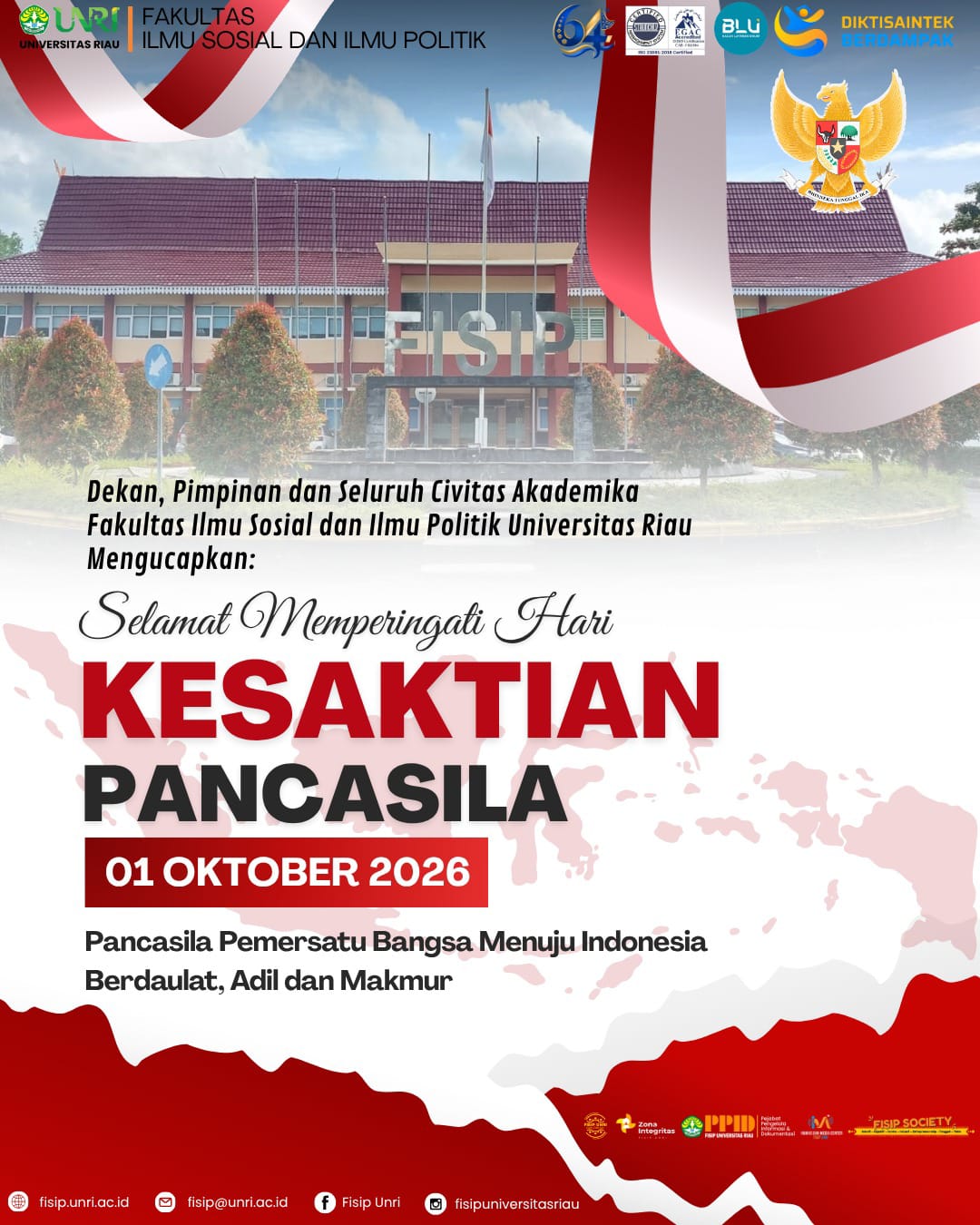 Selamat Memperingati Hari Kesaktian Pancasila 1 Oktober 2026