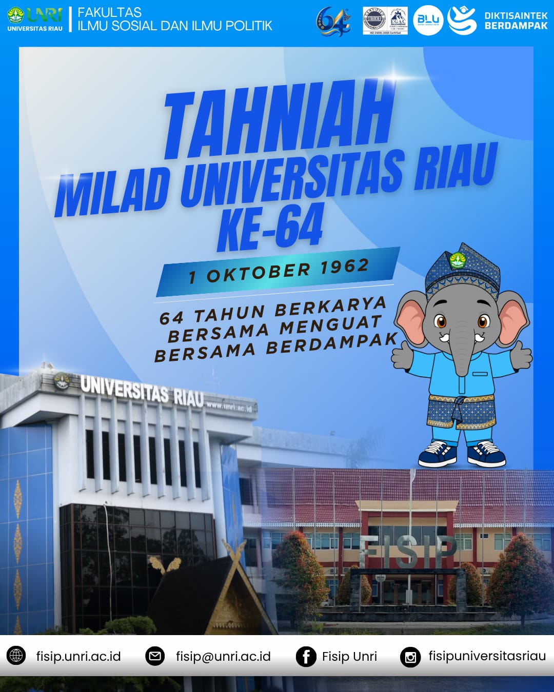 Selamat Milad ke-64 Universitas Riau