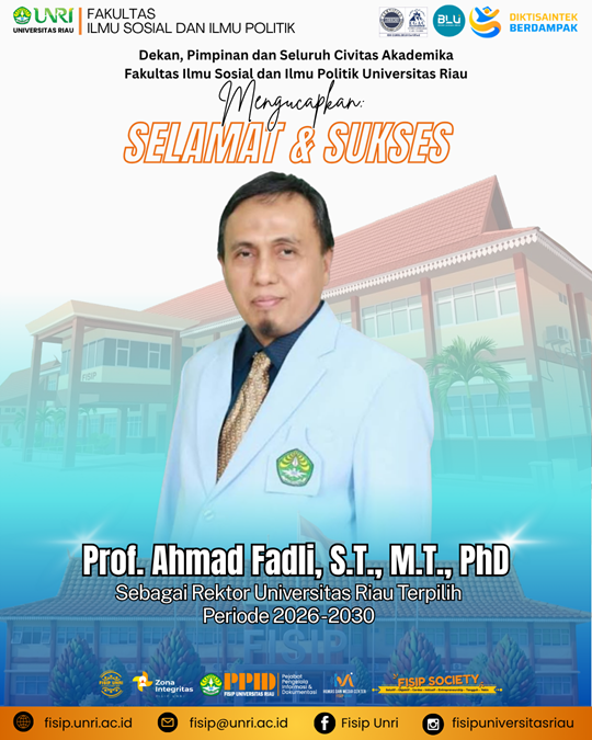 Selamat dan Sukses atas Rektor Universitas Riau Terpilih Periode 2026-2030