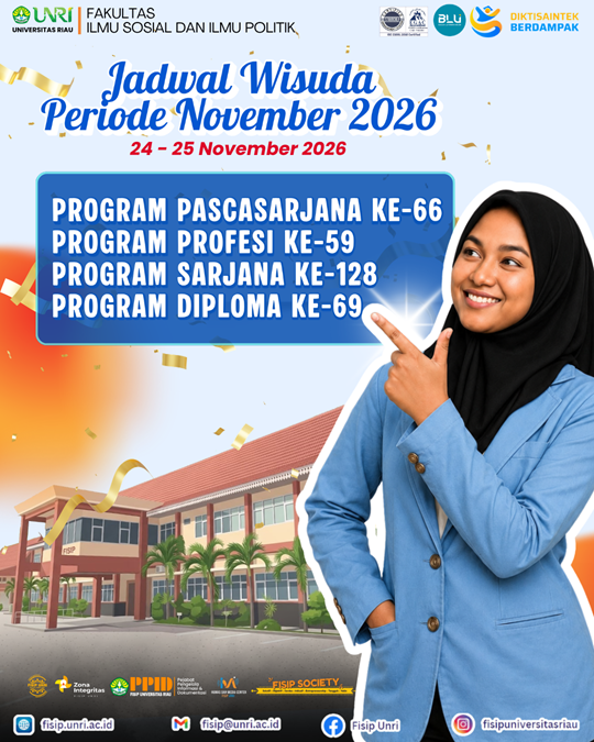 JADWAL WISUDA PERIODE NOVEMBER 2026 UNIVERSITAS RIAU