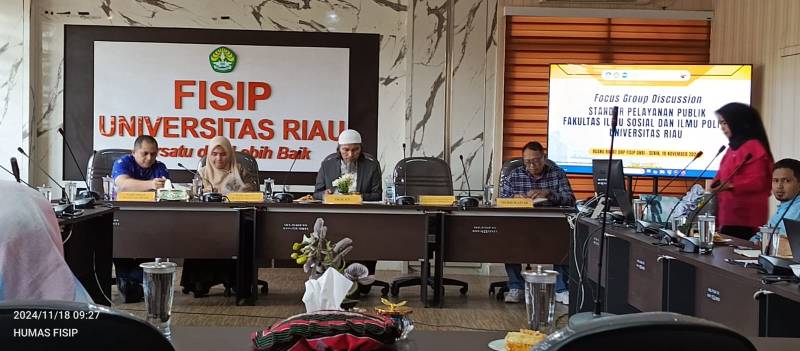 Tingkatkan Standar Pelayanan Publik, FISIP Universitas Riau FISIP Universitas Riau Taja Focus Group Discussion