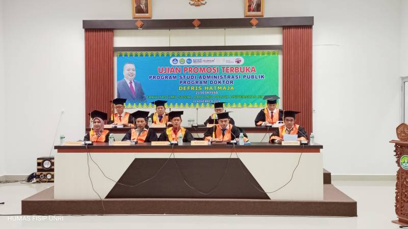 FISIP Luluskan Doktor Pertama Program Studi Program Doktor (S3) Administrasi Publik