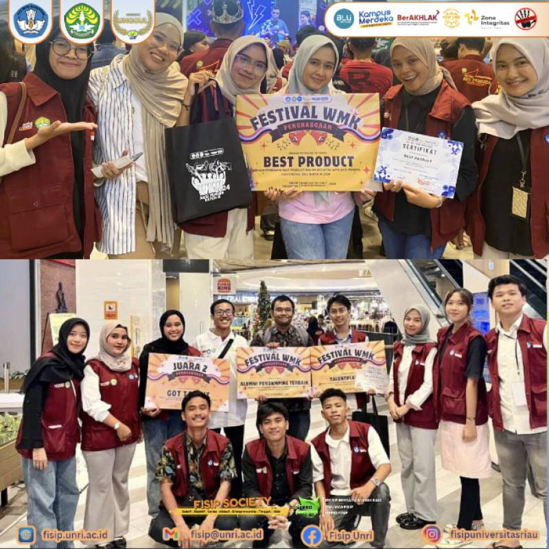 FISIP Sabet Berbagai Penghargaan pada Festival Wirausaha Merdeka Batch III Tahun 2024 Universitas Riau