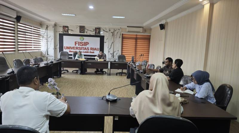 Pejabat Pengelola Informasi dan Dokumentasi FISIP Universitas Riau Gelar Rapat Persiapan Monitoring dan Evaluasi (Monev)