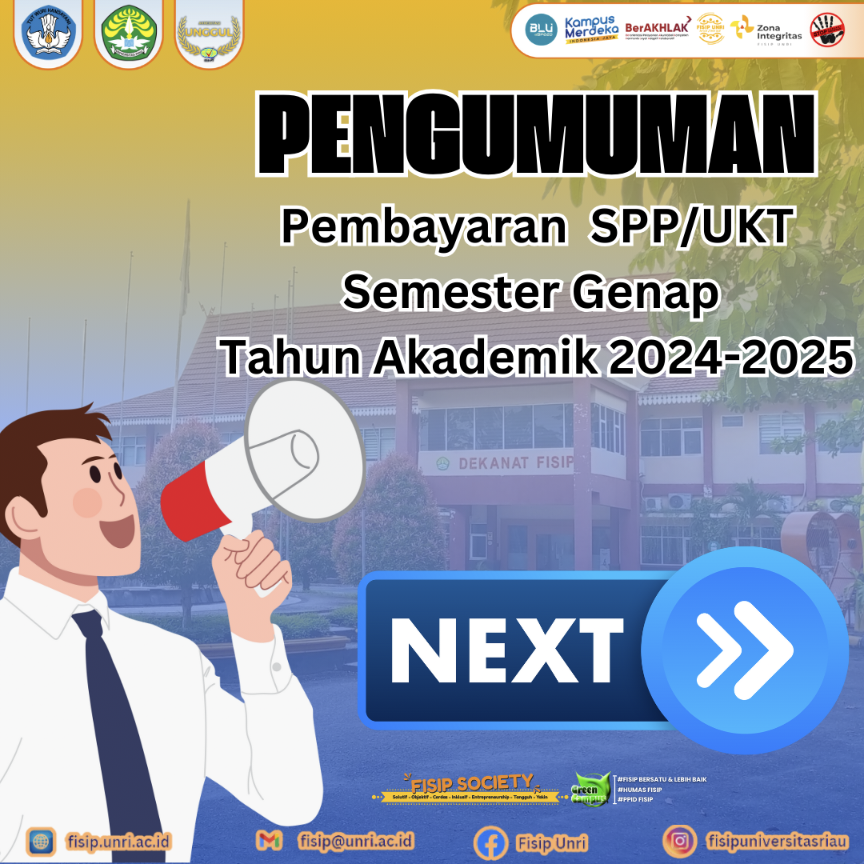 Pembayaran UKT/SPP Semester Genap Tahun Akademik 2024-2025