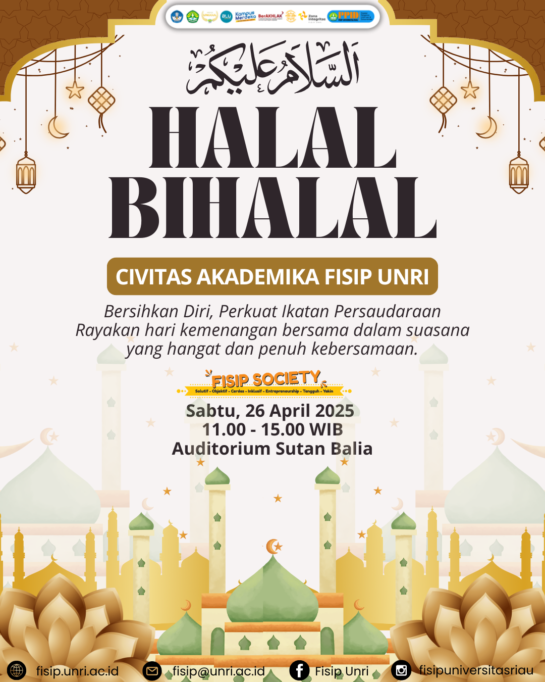 Undangan Halal Bihalal & Sosialisasi Green Society FISIP UNRI
