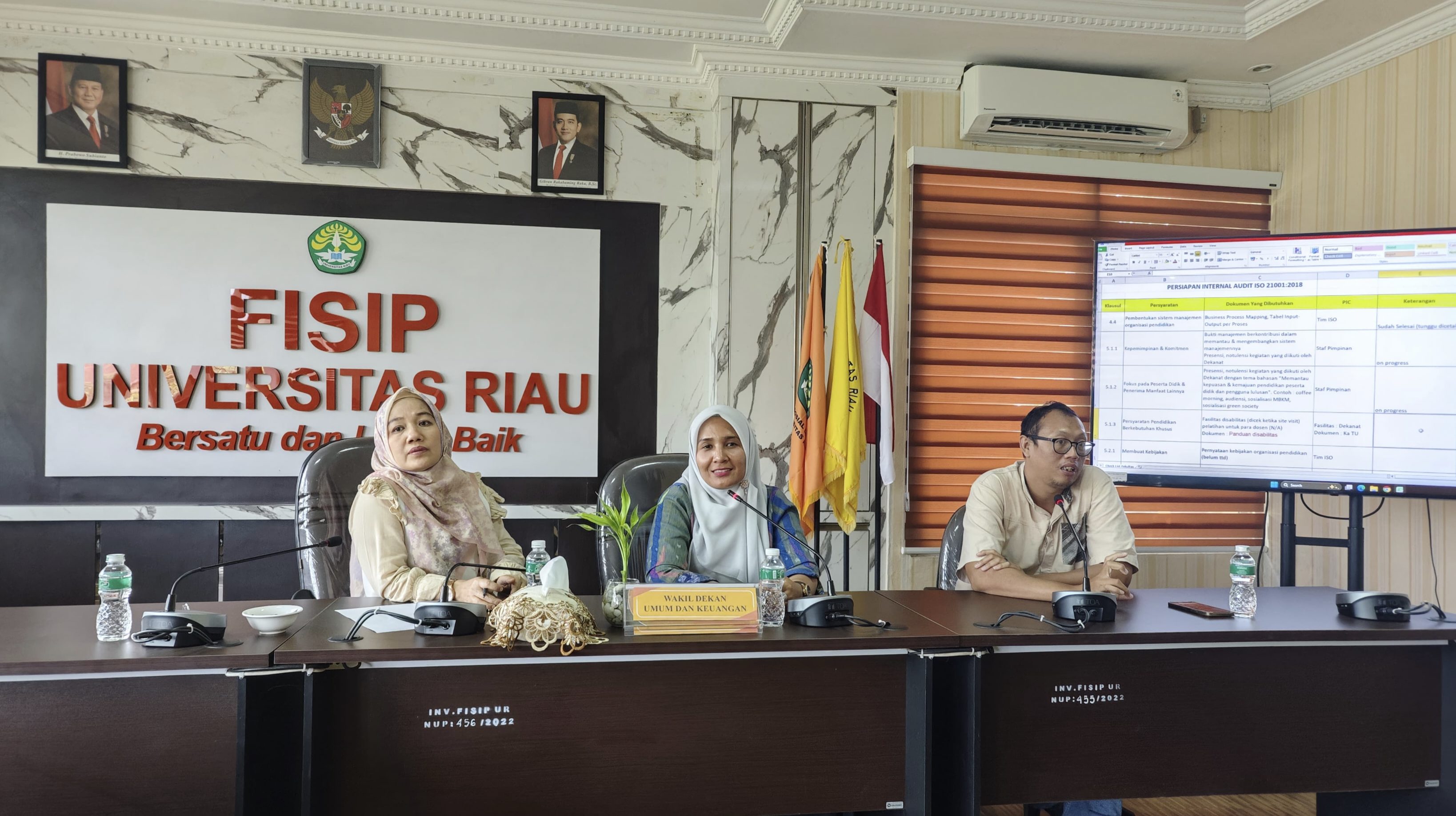 Kinerja Unggul, Layanan Akuntabel: FISIP UNRI Konsolidasikan ISO dan SAKIP