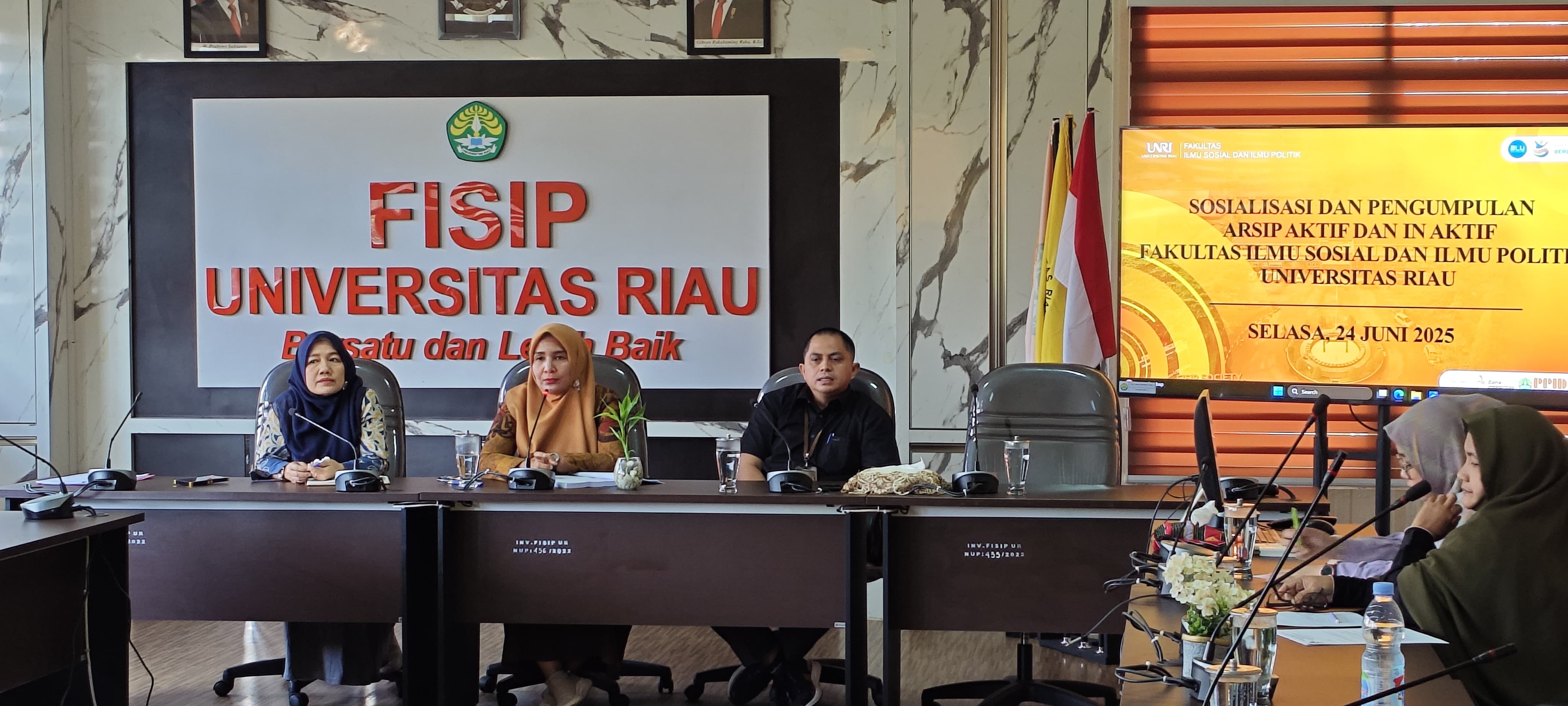 Akselerasi Tertib Administrasi: FISIP UNRI Laksanakan Sosialisasi Kearsipan