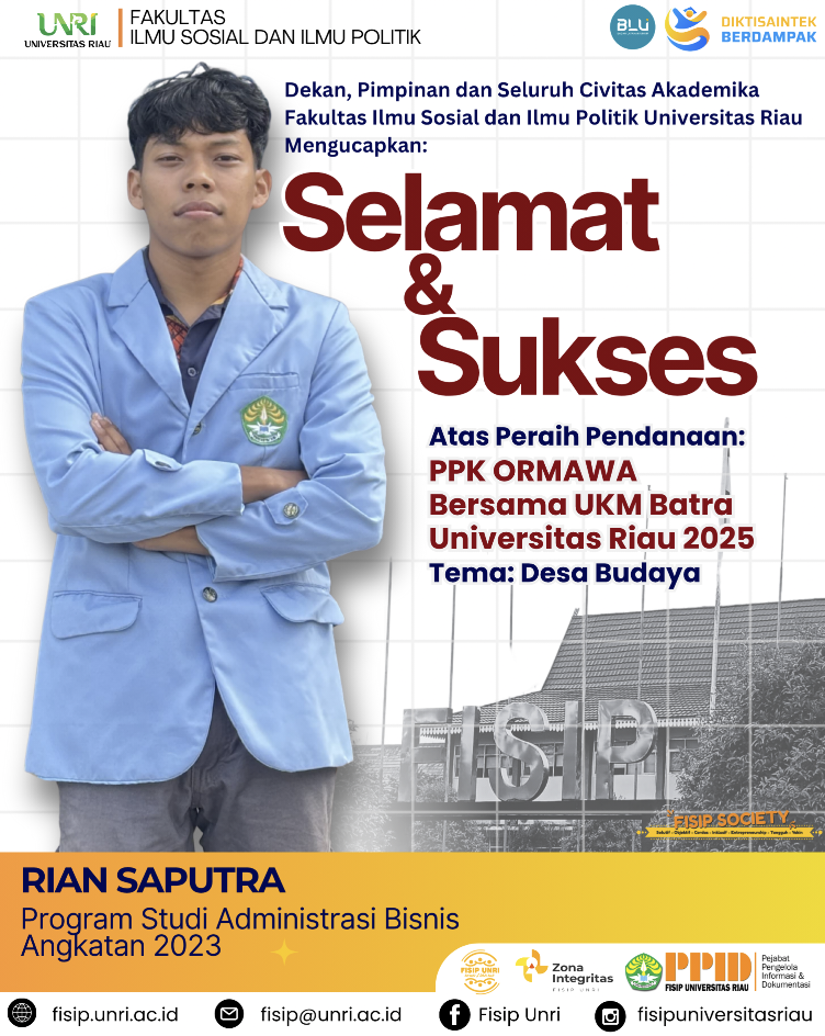 Selamat & Sukses Riyan Saputra