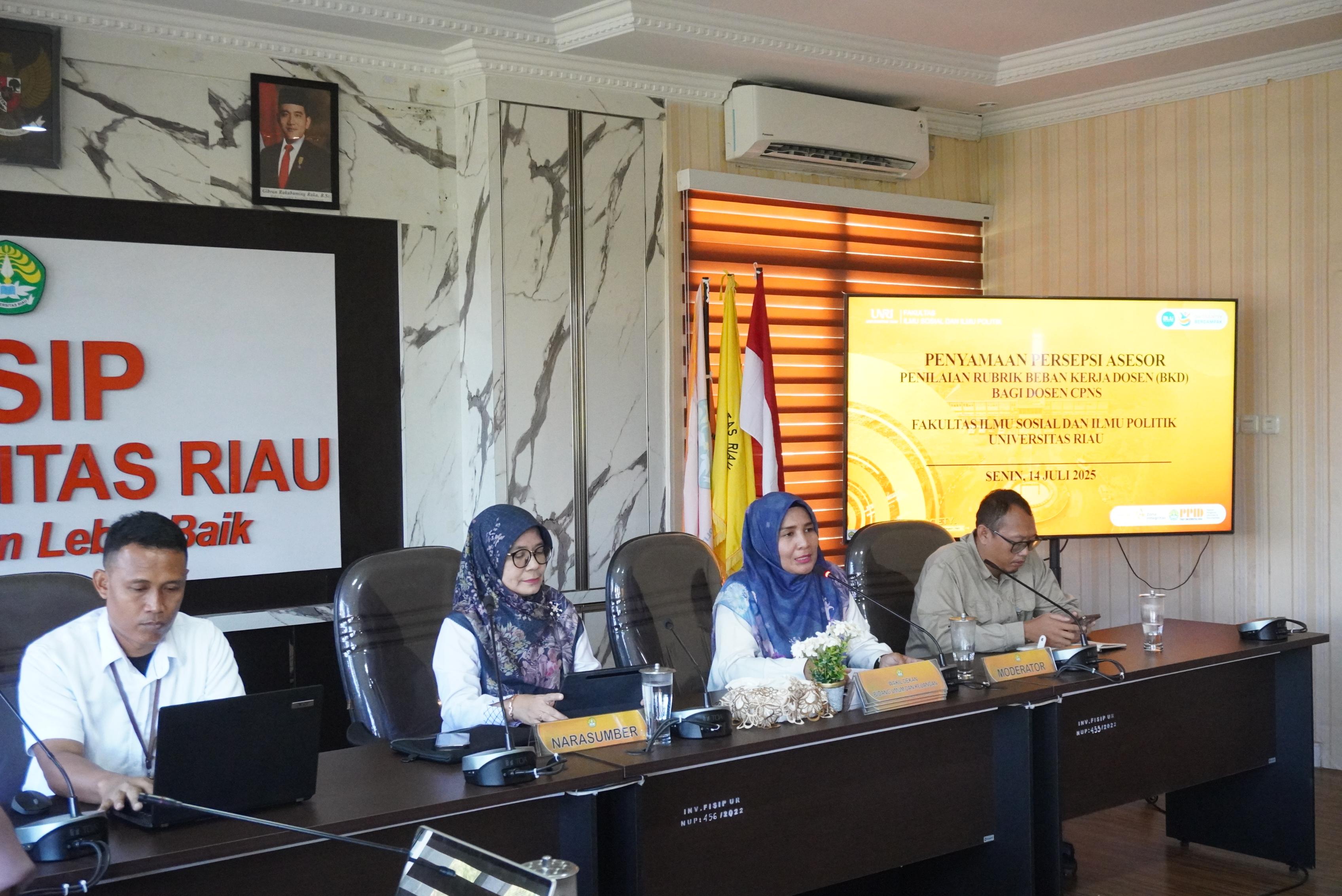 BKD Bukan Sekadar Kewajiban: FISIP UNRI Dorong Dosen CPNS Pahami Esensi Penilaian Kinerja