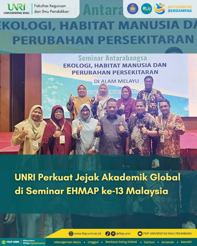 UNRI Perkuat Jejak Akademik Global di Seminar EHMAP ke 13 Malaysia