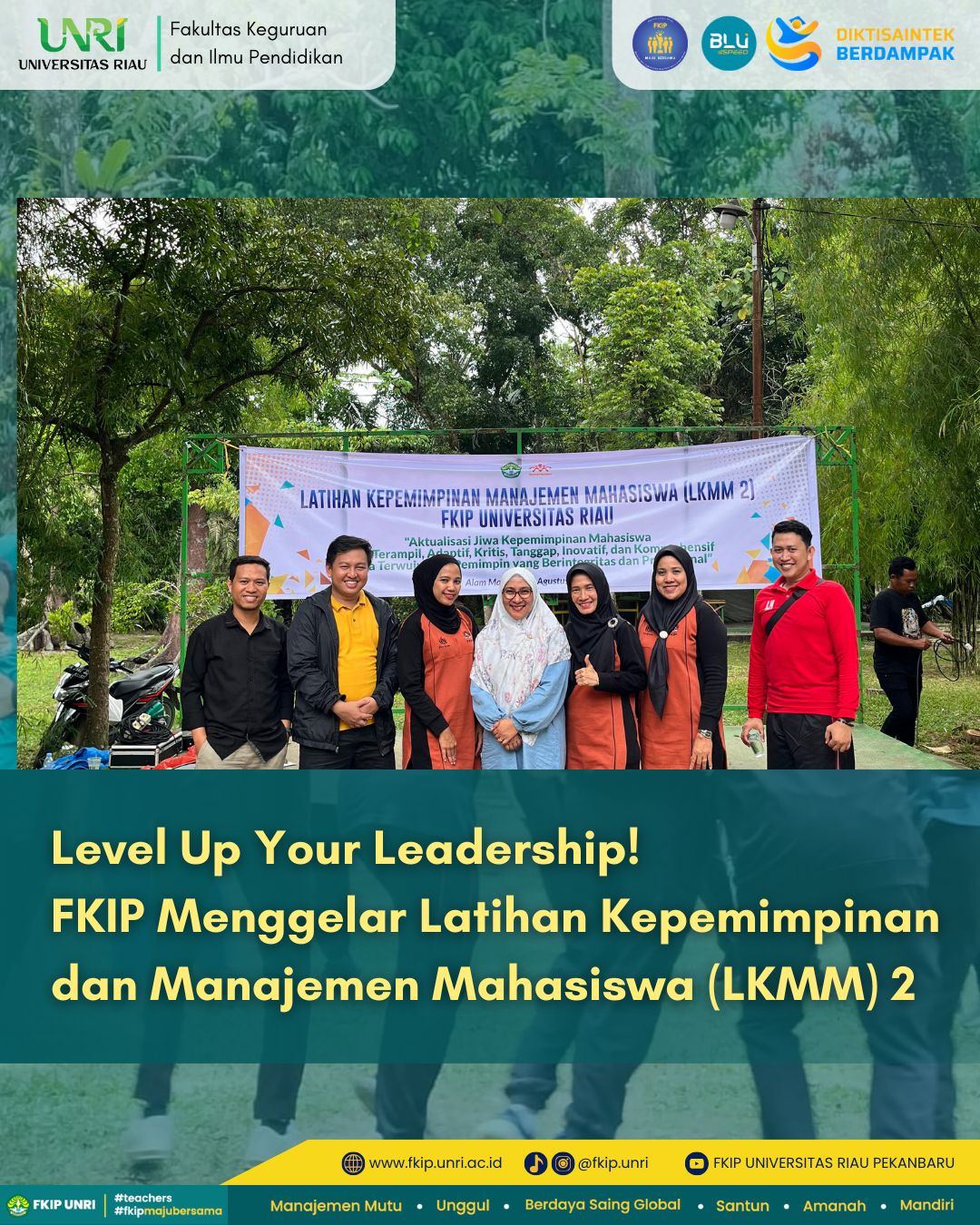 Level Up Your Leadership! FKIP Menggelar Latihan Kepemimpinan dan Manajemen Mahasiswa (LKMM) 2