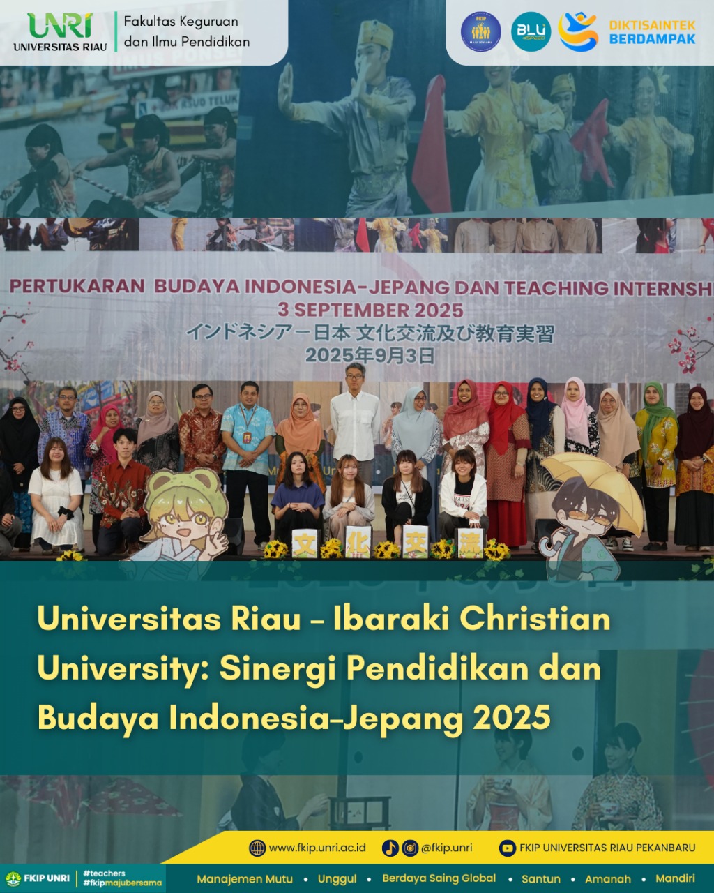 Universitas Riau - Ibaraki Christian University: Sinergi Pendidikan dan Budaya Indonesia-Jepang 2025