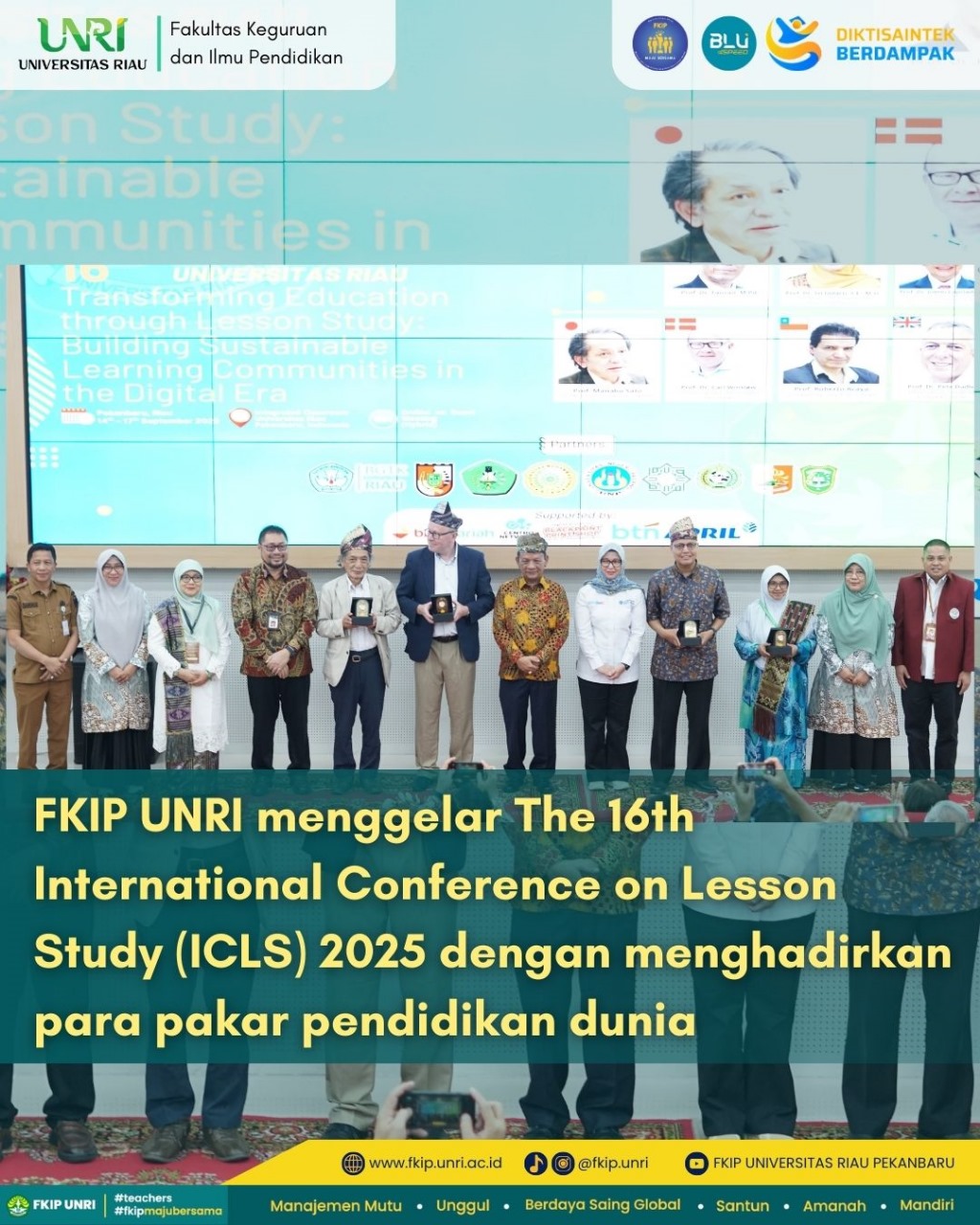 FKIP UNRI Menggelar the 16th International Conference on Lesson Study Tahun 2025