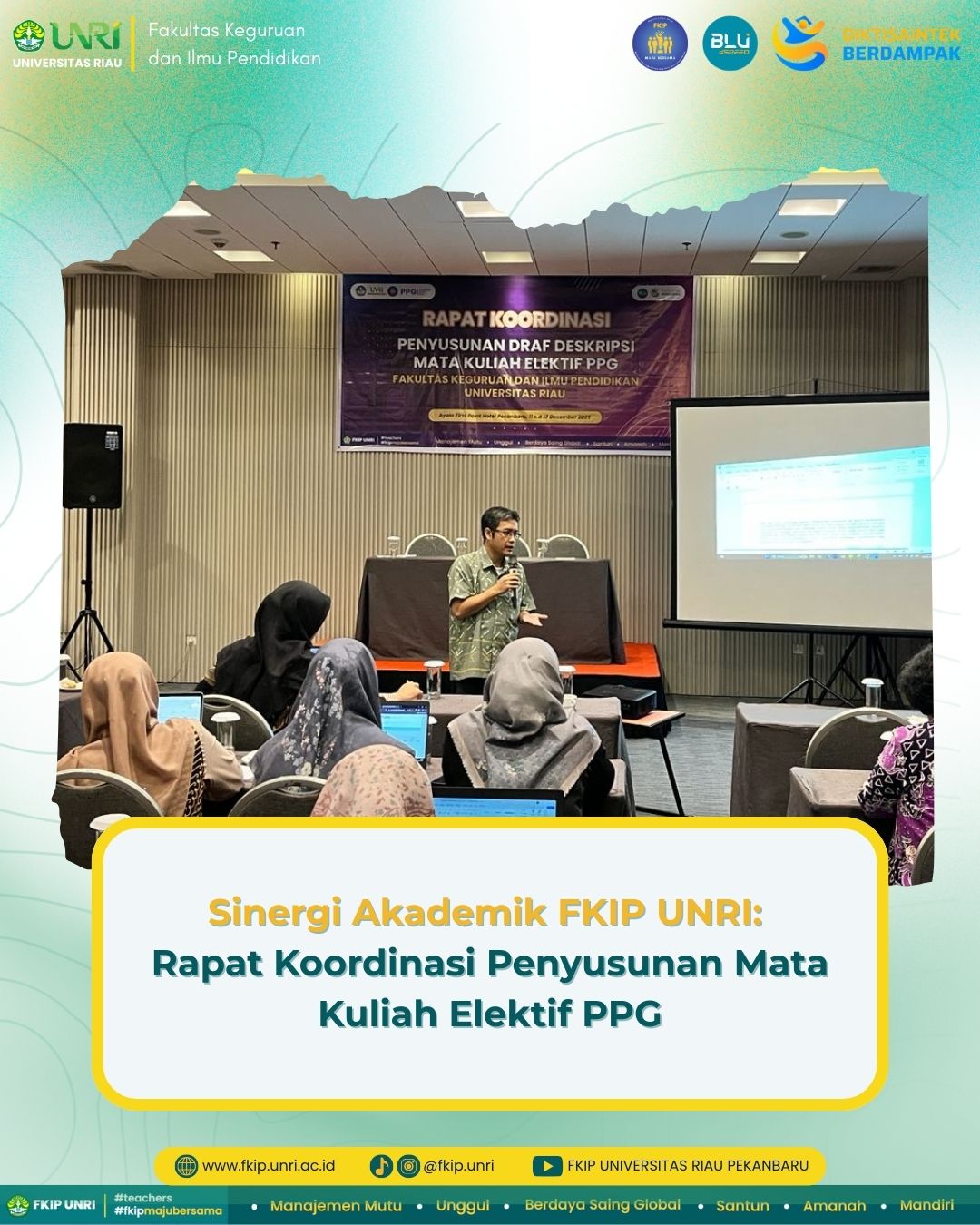 Academic Synergy at FKIP UNRI: Coordination Meeting on the Development of PPG Elective Courses