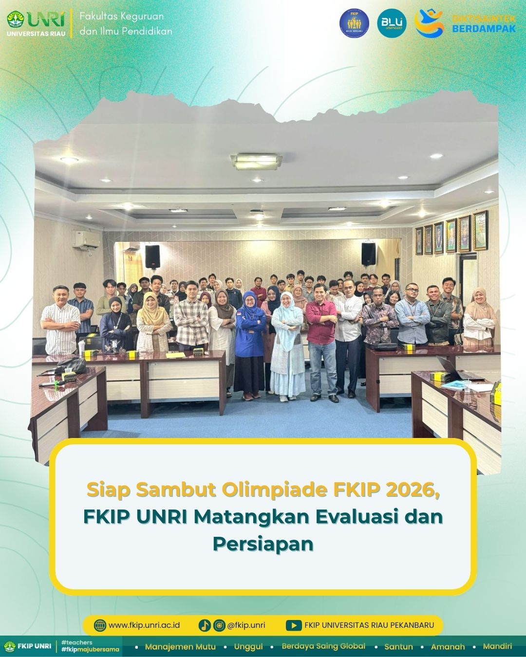 Siap Sambut Olimpiade FKIP 2026, FKIP UNRI Matangkan Evaluasi dan Persiapan