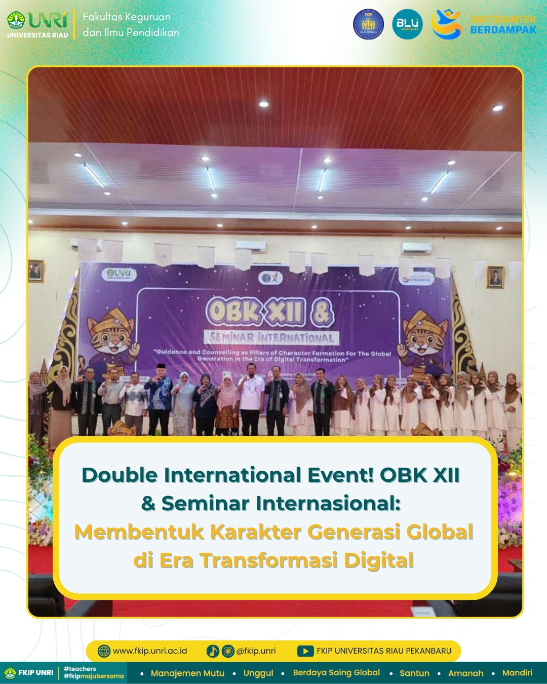 Double International Event! OBK XII & International Seminar: Shaping the Character of the Global Generation in the Era of Digital Transformation